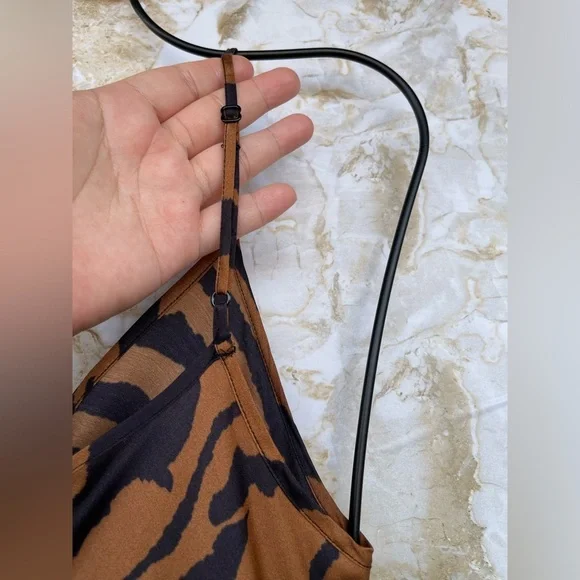 AllSaints animal print slip dress size small - Picture 9 of 14